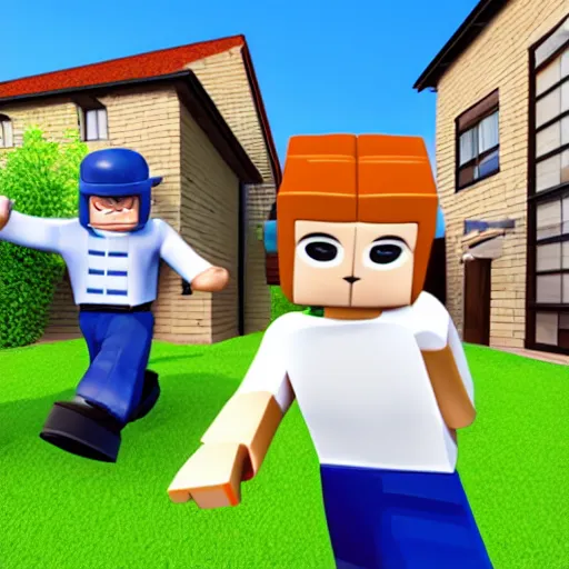 Image similar to roblox breaking into a home