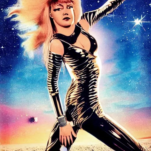 Image similar to barbarella, queen of the galaxy,