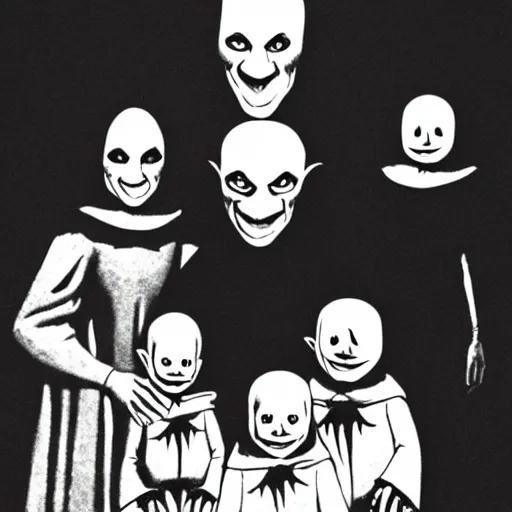 Image similar to nosferatu family photo