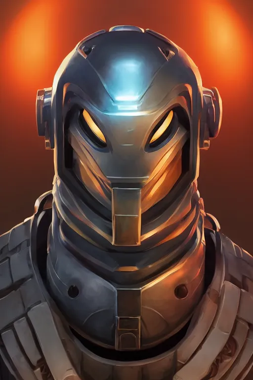 Image similar to epic mask helmet robot ninja portrait stylized as fornite style game design fanart by concept artist gervasio canda, behance hd by jesper ejsing, by rhads, makoto shinkai and lois van baarle, ilya kuvshinov, rossdraws global illumination radiating a glowing aura global illumination ray tracing hdr render in unreal engine 5