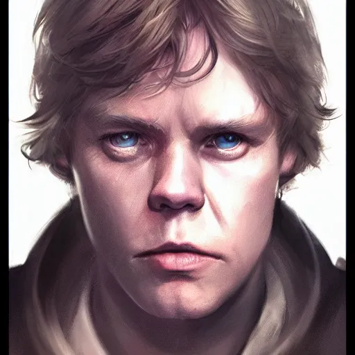 Image similar to portrait of a man by greg rutkowski, luke skywalker, star wars expanded universe, he is about 2 0 years old, highly detailed portrait, digital painting, artstation, concept art, smooth, sharp foccus ilustration, artstation hq