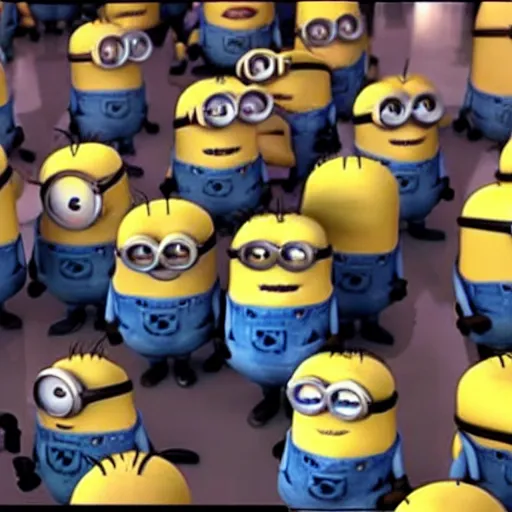 Image similar to minions in a star wars movie