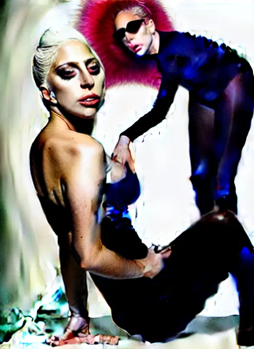 Image similar to lady gaga photoshoot by annie leibovitz