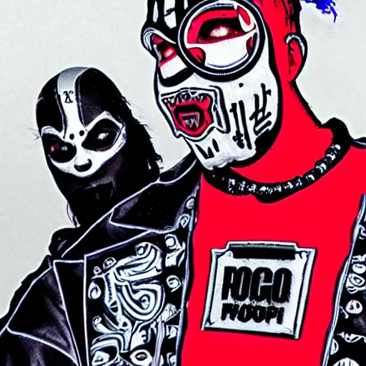 Image similar to juggalo robocop