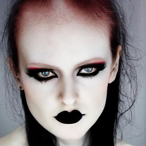 Image similar to pale goth beauty, ultra definition, award winning photo