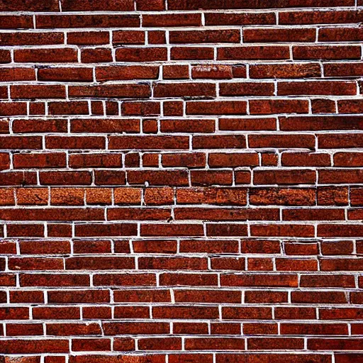 Image similar to an albedo texture of brick wall, flat lighting, top - down photograph