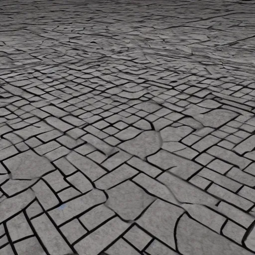 Prompt: cobbled street texture in arkane studios style, hand painted textures, stylised, arkane studios, texture study