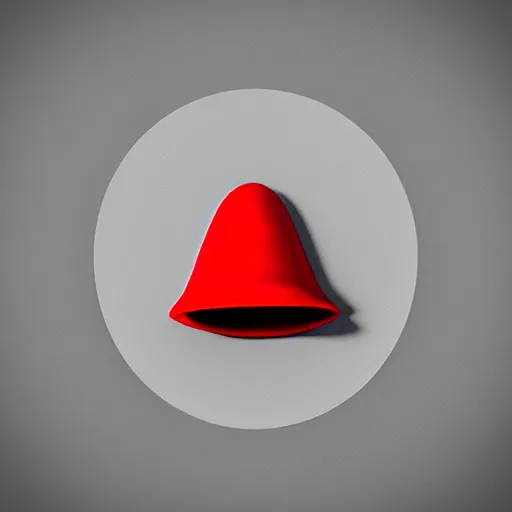 Image similar to Matte 3d low poly icon of a red mushroom, lat lighting, isometric perspective on pure white background, soft shadows, 3d render,