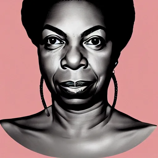 Image similar to portrait nina simone by petros afshar, hyper real, leng jun and singer sargent