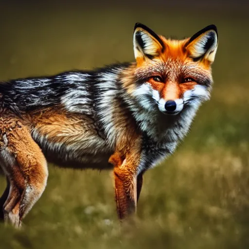 Image similar to a fox - wolf, 8 k, 8 5 mm f 1. 8