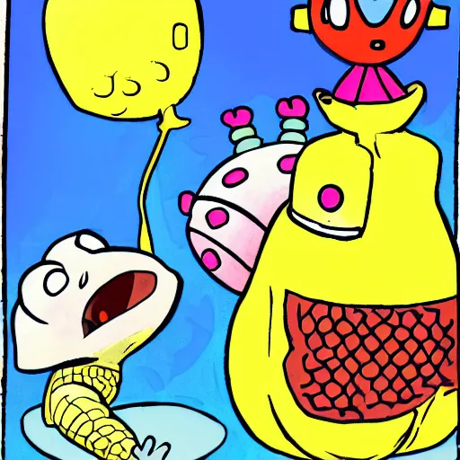 Image similar to toad queen cartoon