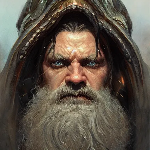 Image similar to cthulu as a realistic fantasy d & d character, close - up portrait art by donato giancola and greg rutkowski, realistic face, digital art, trending on artstation