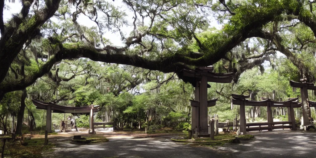 Prompt: “Shinto gate ((savannah))”