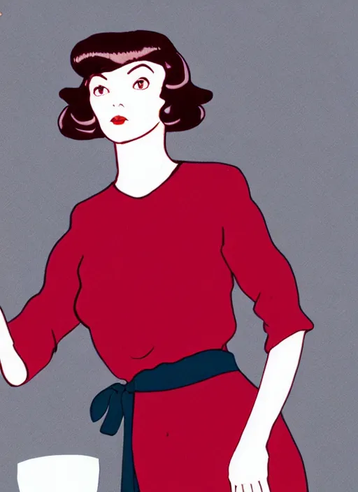 Prompt: Twin Peaks Audrey Horne character designed by Rumiko Takahashi