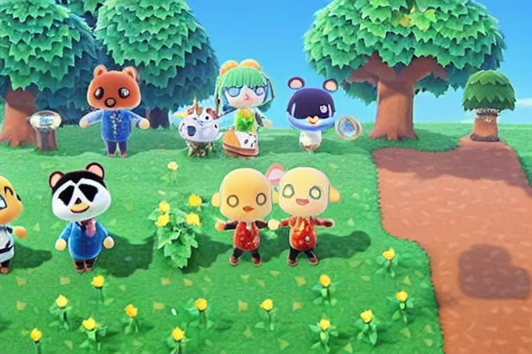 Prompt: a still of a live action animal crossing movie directed by david slade in 2 0 0 3