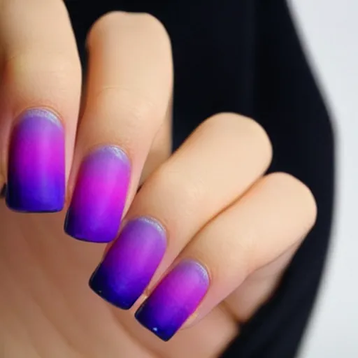 Image similar to Aesthetic Ombre Nail Art, Almond Shaped Nails