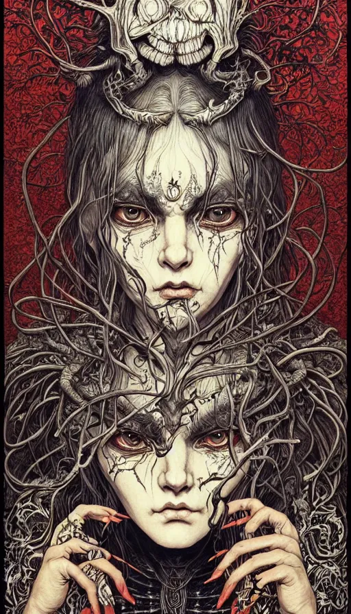 Image similar to portrait painted in jacek yerka style drawn by vania zouravliov and takato yamamoto, inspired by witcher, intricate acrylic gouache painting, high detail, sharp high detail, artstation