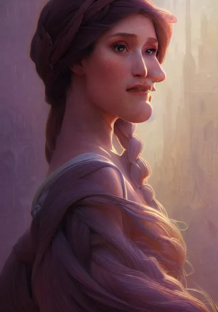 Image similar to rapunzel mummy, intricate, elegant, highly detailed, digital painting, artstation, concept art, smooth, sharp focus, illustration, art by artgerm and greg rutkowski and alphonse mucha and william - adolphe bouguereau