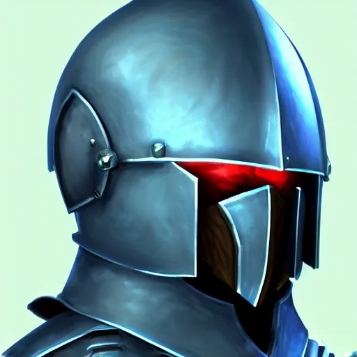 Prompt: videogame painting of an elegant light - blue steel - plate armor artstation, rpg, digital art, isometric, dark background, dark souls, runescape, skyrim, final - fantasy, diablo - 3