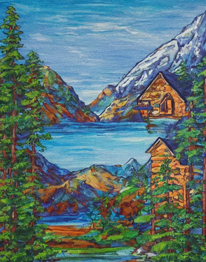 Image similar to Lodge art