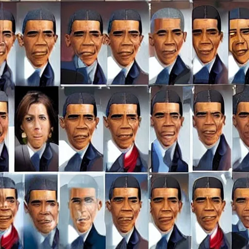 Image similar to thousands of Obama clones ready for war