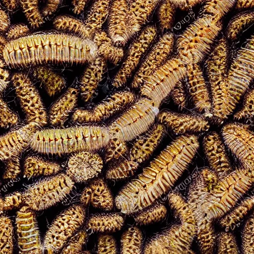 Image similar to a plant full of larva, highly detailed photograph