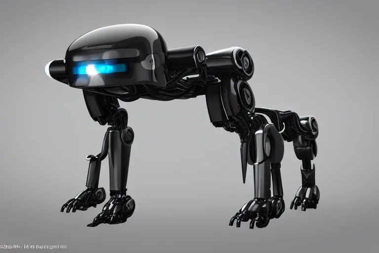 Image similar to a robot cat, cat robot, cat droid, cyborg cat, cyberpunk cat, futuristic cat robot design, industrial design with intrincate details of machinery and electricity, powerful machine, futuristic cat ai