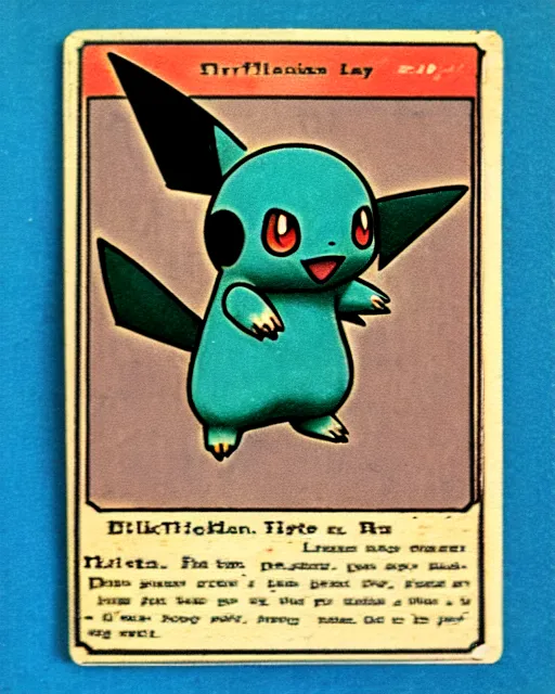 Image similar to a pokemon card from the 1 9 1 0 s