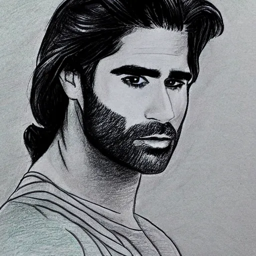 Prompt: a drawing un the style of mariano giraud