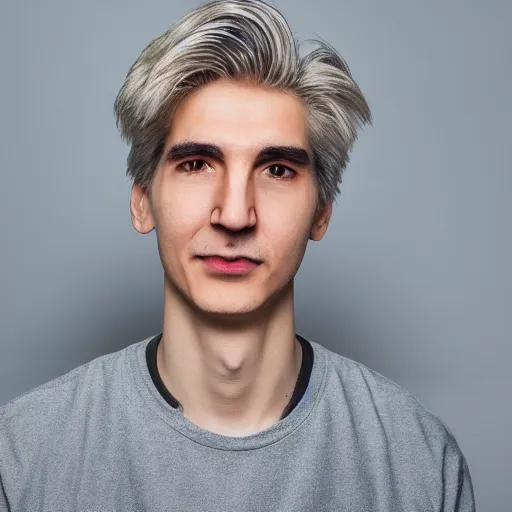 Image similar to xqc on twitch announcing his retirement, 4k, high detail, high-resolution photograph, professional photography, ultra-detail