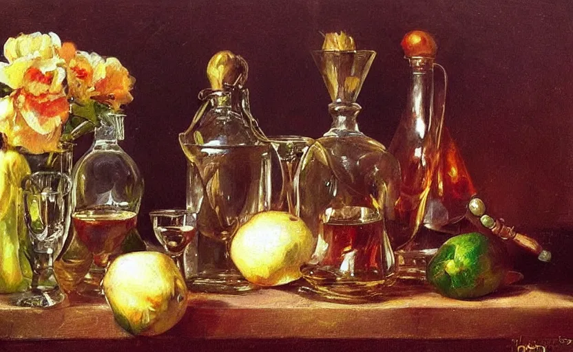 Image similar to Alchemy amazing still life composition. By Konstantin Razumov, chiaroscuro, highly detailded