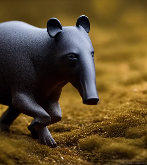 Image similar to award winning 5 5 mm photo of a dog tapir hybrid in a part.. dof. bokeh. magical atmosphere. art by greg rutkowski. life - like. very detailed 8 k. intricate. soft light. nikon d 8 5 0.