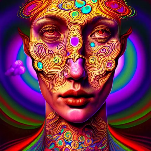 Image similar to An extremely psychedelic portrait of heaven, surreal, LSD, face, detailed, intricate, elegant, lithe, highly detailed, digital painting, artstation, concept art, smooth, sharp focus, illustration