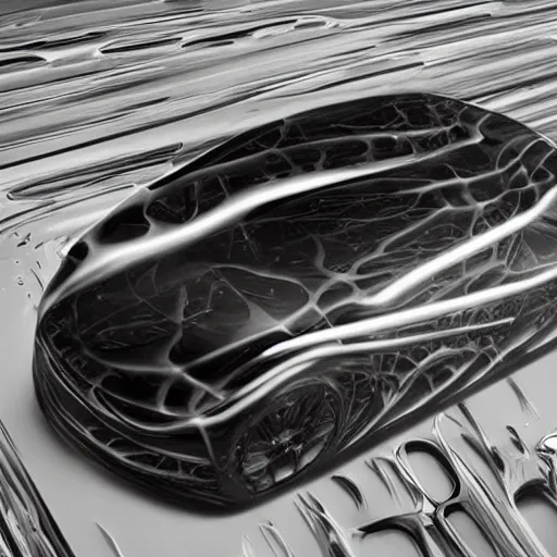 Image similar to car Ash Thorp :: ford : in oil liquid organic architecture style
