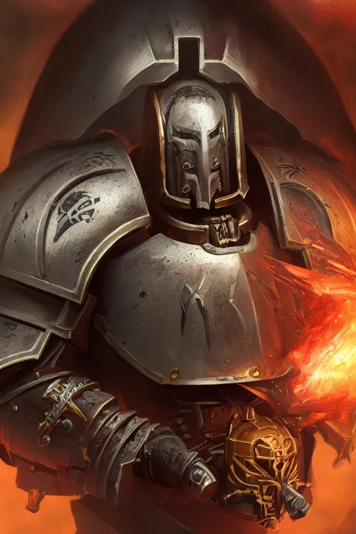 Image similar to armor portrait heros warhammer 4 0 k horus heresy fanart - the primarchs emperor by johannes helgeson animated with vfx concept artist & illustrator global illumination ray tracing hdr fanart arstation zbrush central hardmesh 8 k octane renderer comics stylized