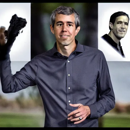 Prompt: beto o ’ rourke, dark lord of the sith