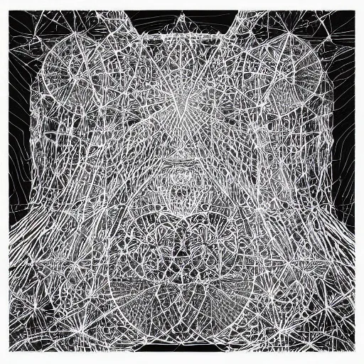 Image similar to “geometrically incomprehensible surreal order of big cubes, extremely high detail, photorealistic, intricate line drawings, dotart, album art in the style of James Jean”