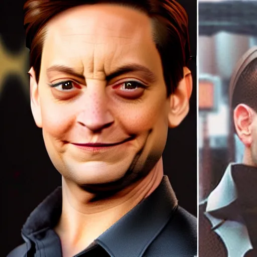 Image similar to Tobey Maguire as Batman