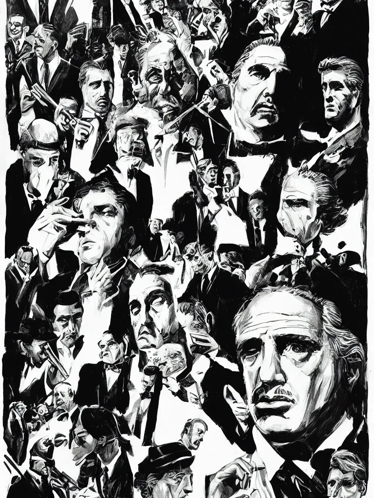 Image similar to Where's the Godfather illustrated by Martin Handford