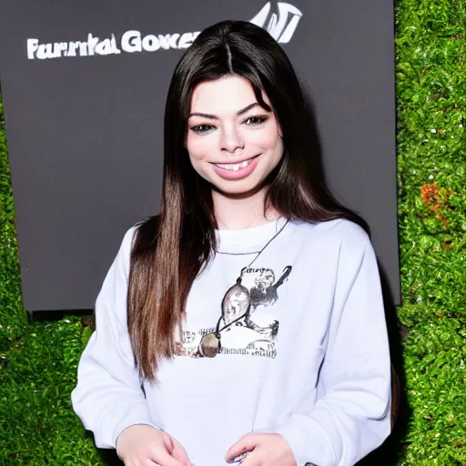 Prompt: Miranda Cosgrove as Yung Lean, iCarlean, photo