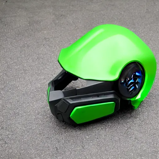 Image similar to razer rgb gaming master chief halo helmet