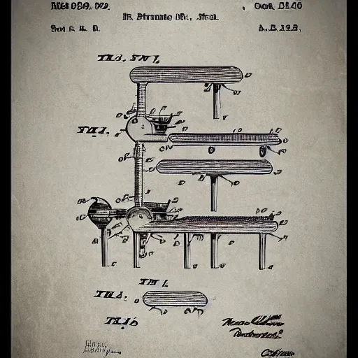 Image similar to patent for a strange new invention