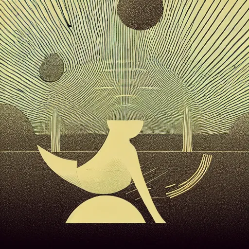 Image similar to a wandering mind, distractions, very minimalist logo without text, simple by victo ngai, kilian eng and jake parker, simple white background