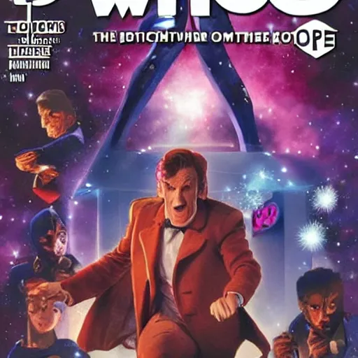 Image similar to comic book cover for'doctor who becomes a twitch streamer ', art by alex ross