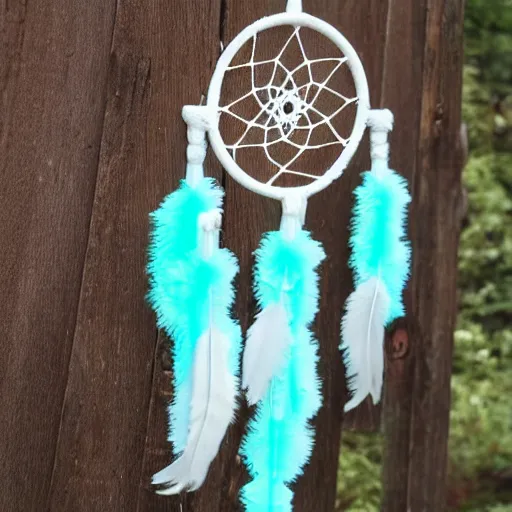 Prompt: dreamcatcher made of soap