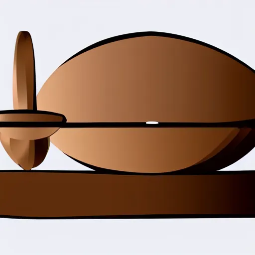 Image similar to wooden bowl, side view, sawblade, vector art