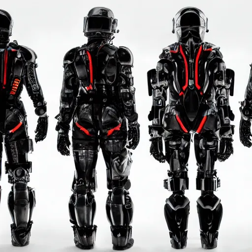 Image similar to war, diverse rail cybersuits, from behind, wide wide angle, vivid, elaborate, highly detailed, beautiful lighting