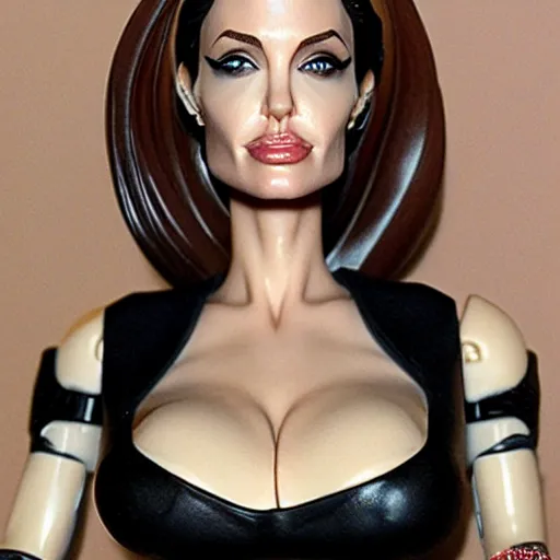 Prompt: action figure of angelina jolie, high detial