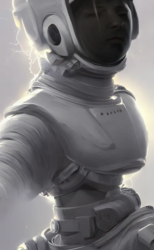 Prompt: highly detailed, high resolution, character design art, stunning, volumetric lightning, realistic tools, astronaut style, matte, sharp focus, 150mm, illustration, artstation, by kuvshinov ilya, realistic human anatomy, simple design, realistic astronaut gear