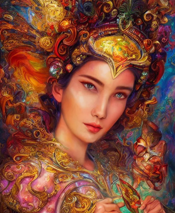 Image similar to portrait of eugene krabs, magic realism, art by josephine wall, art by huang guangjian, art by viktoria gavrilenko, art by amanda sage, trending on artstation